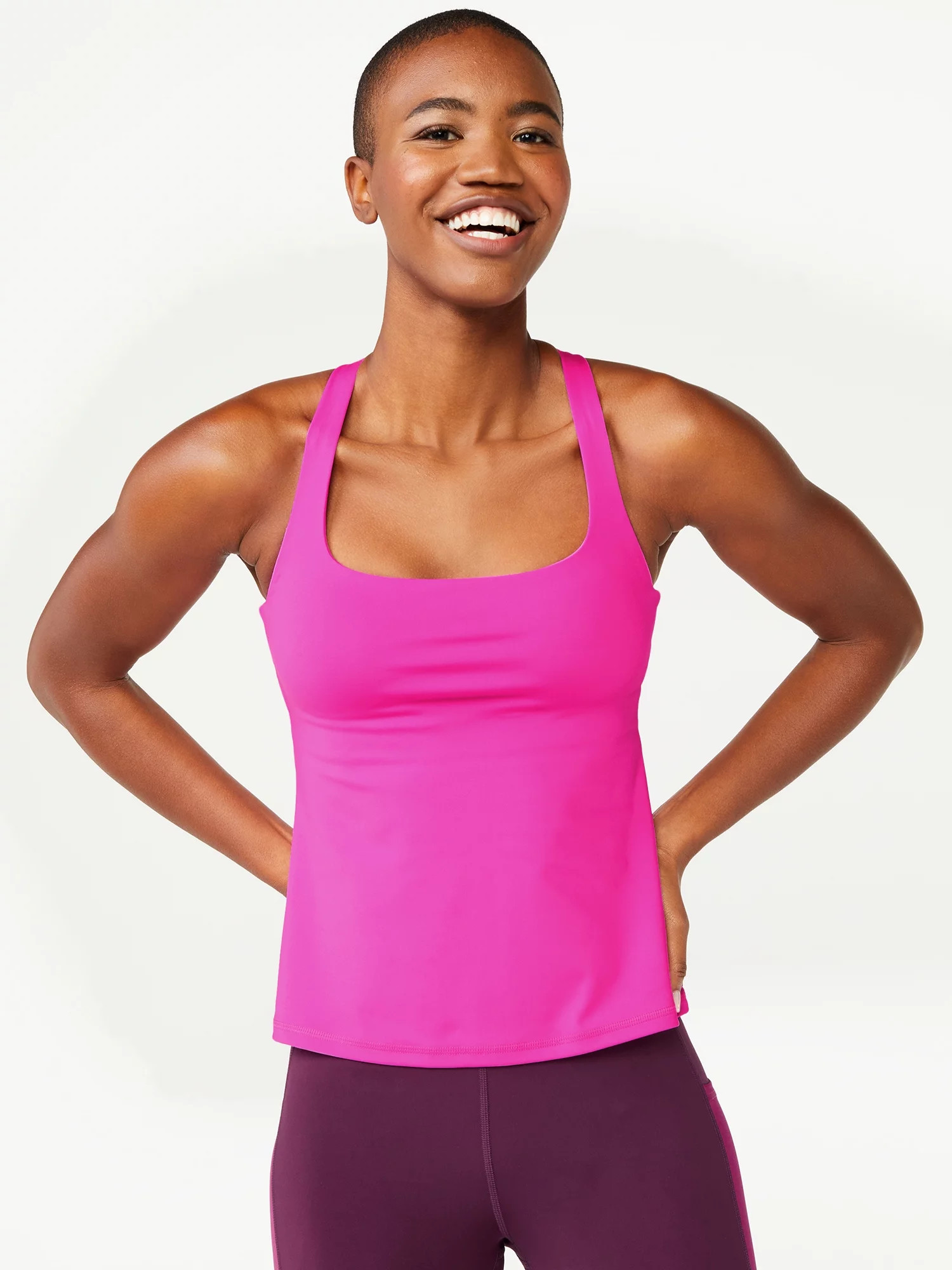 Love & Sports Women's Criss Cross Back Tank Top | Walmart (US)