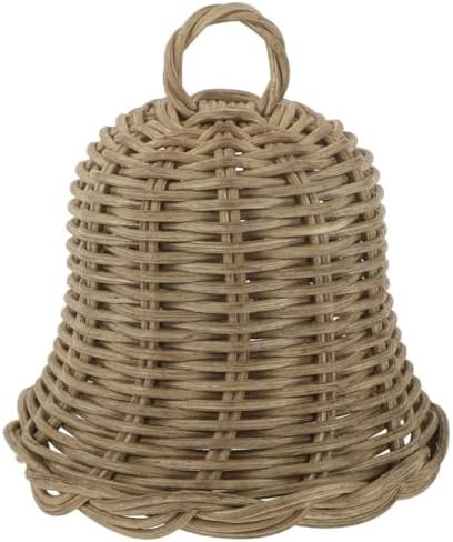 VOSAREA Rattan Bell Pendant Christmas Rattan Woven Bell for Xmas Decorative Pendant Hand-Woven Ch... | Amazon (US)