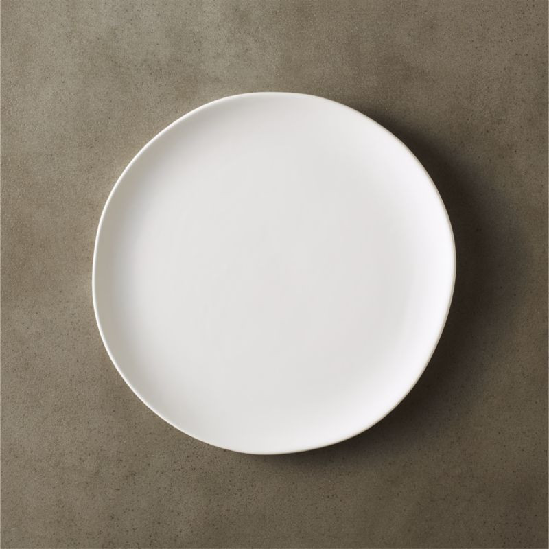 Crisp Modern Matte White Salad Plate + Reviews | CB2 | CB2