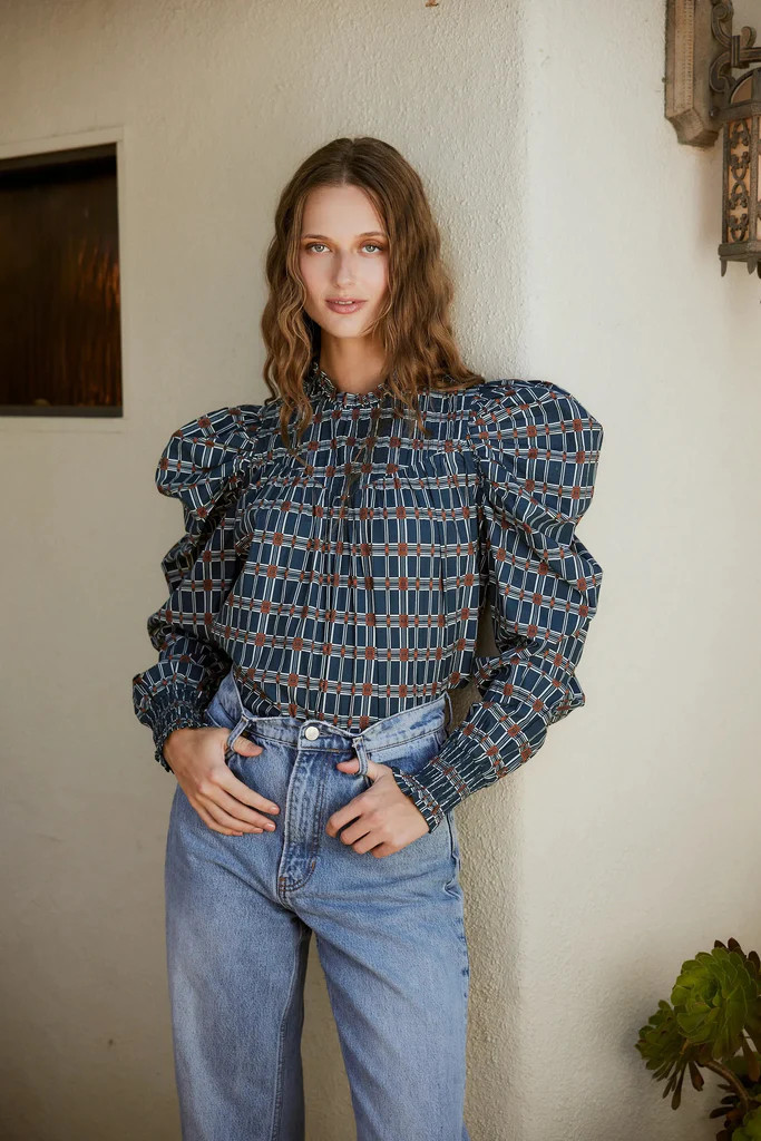 Irina Blouse | Santo Stripe | Cleobella