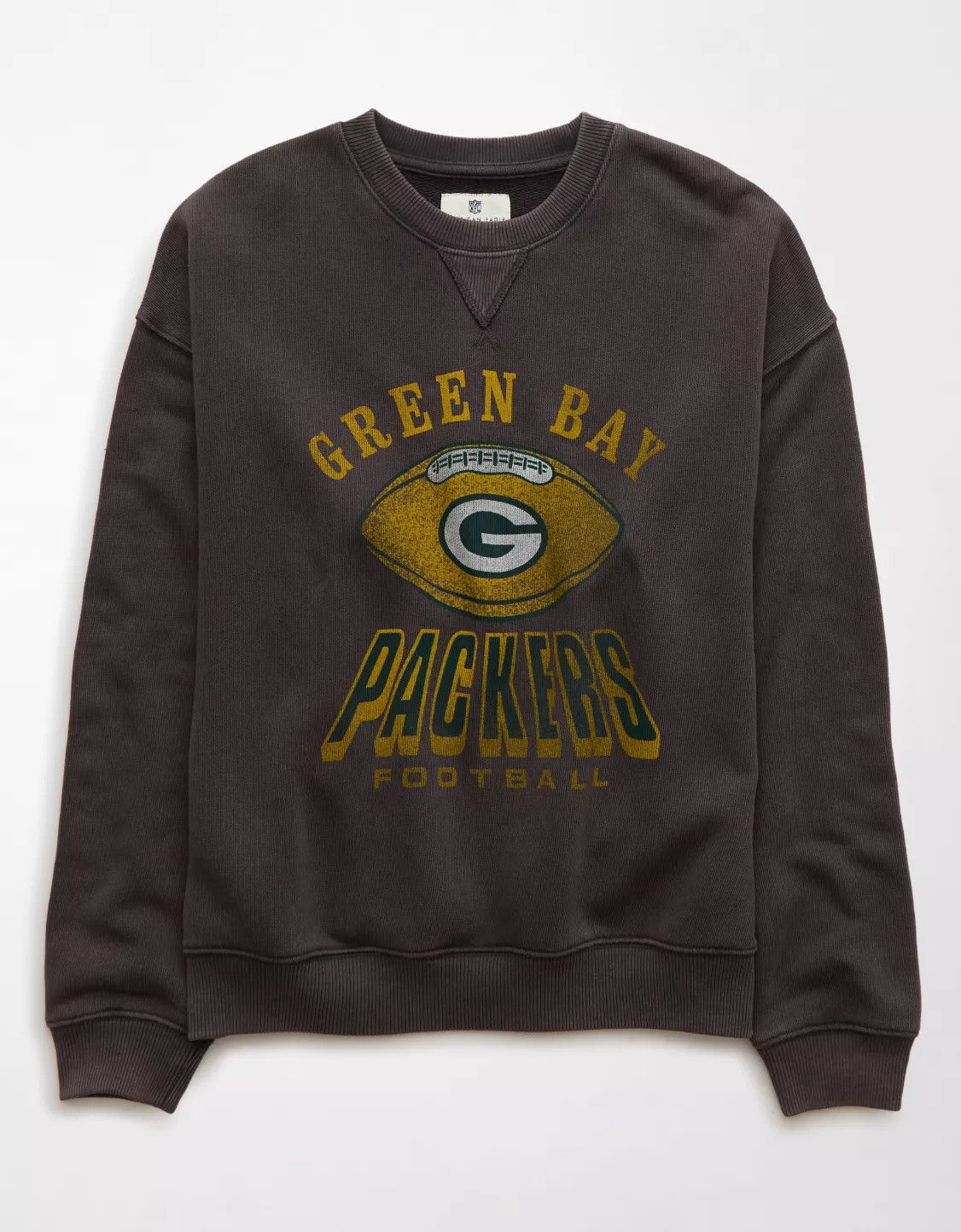 AE NFL Green Bay Packers Crew Neck Sweatshirt | American Eagle Outfitters (US & CA)