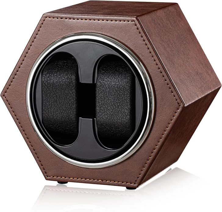 Automatic Single Watch Winder with Quiet Japanese Motor,Premium Leather Exterior and Soft Flexibl... | Amazon (US)