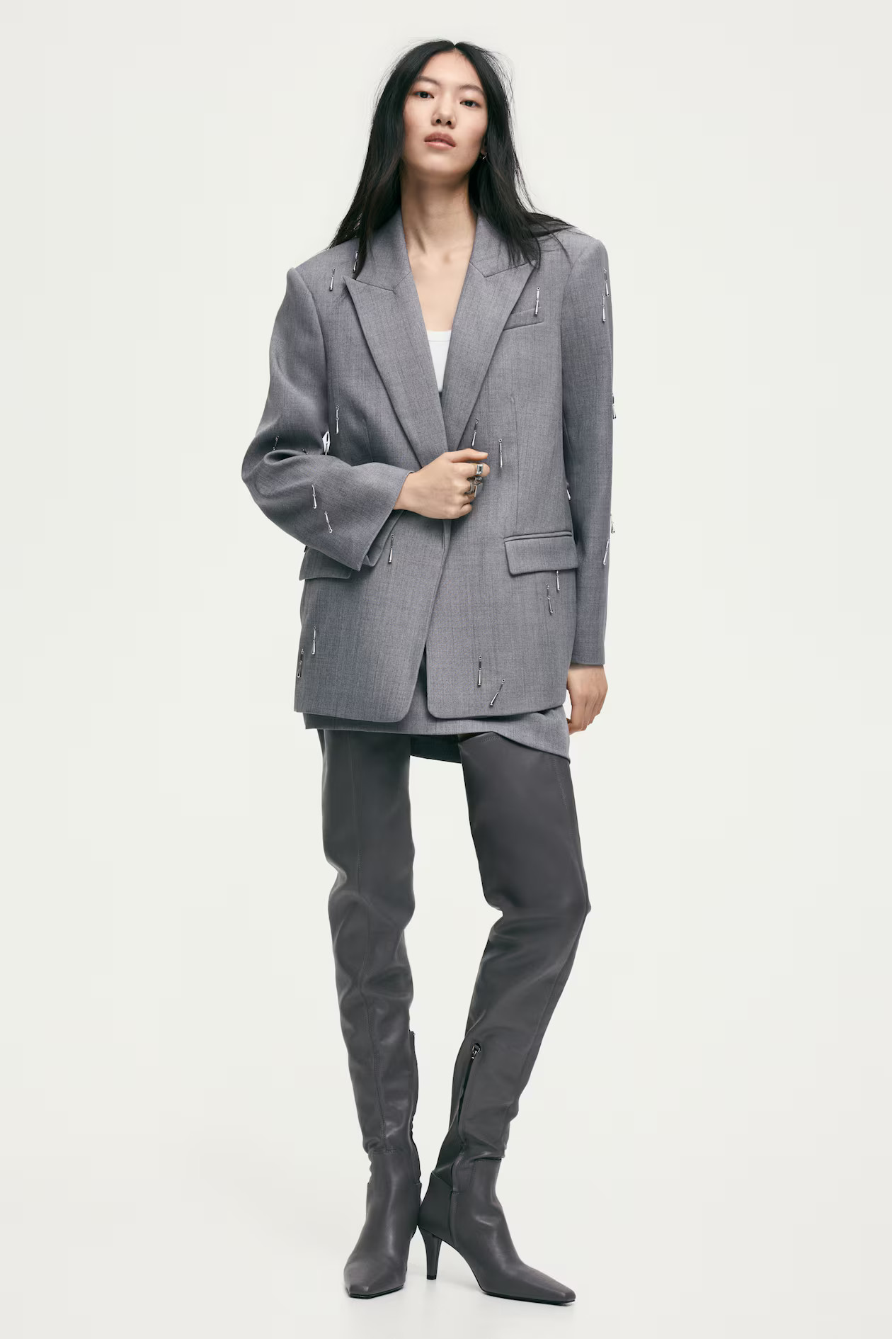 Bead-Embellished Blazer | H&M (US + CA)