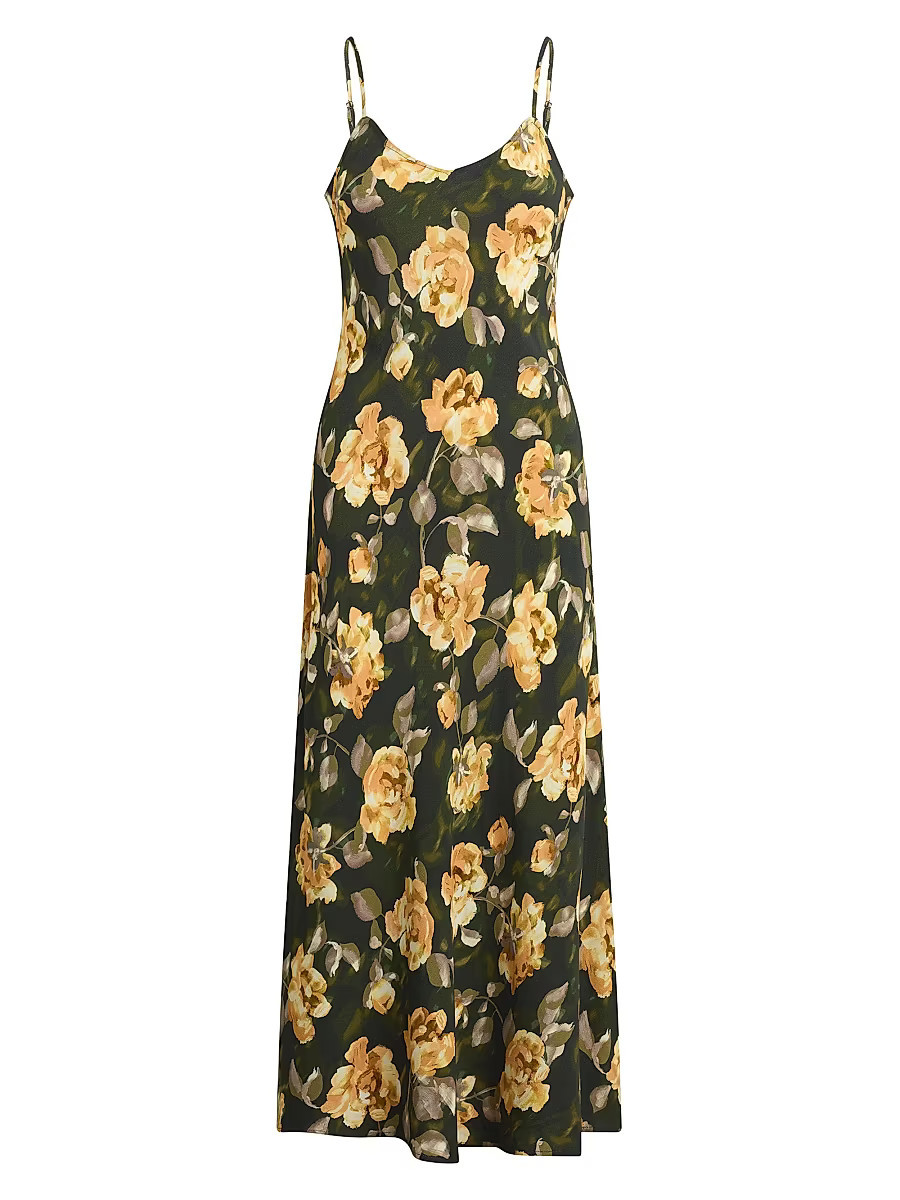 Women's The Favorite Floral V-Neck Maxi Dress - Golden Flowerbed - Size Small | Saks Fifth Avenue