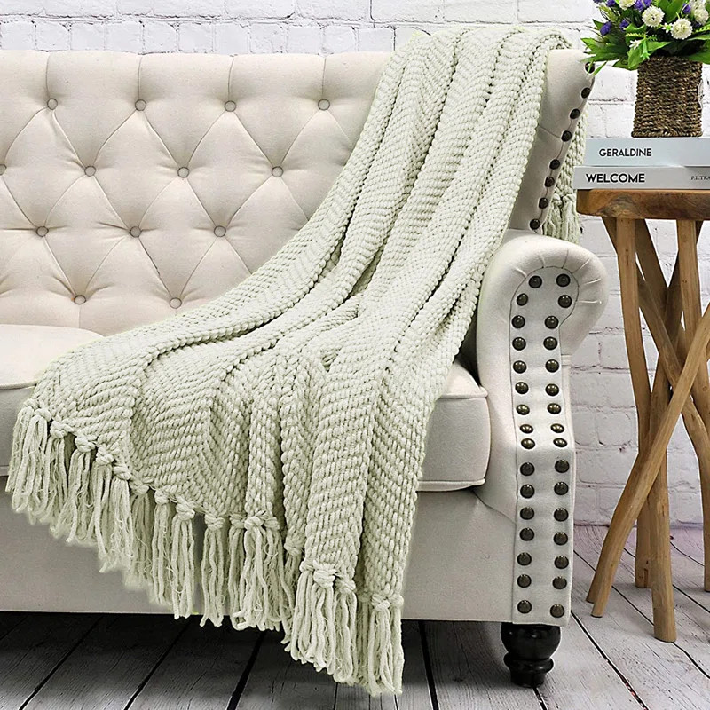 Home Soft Things Tweed Knitted Throw Blanket & Reviews | Wayfair | Wayfair North America