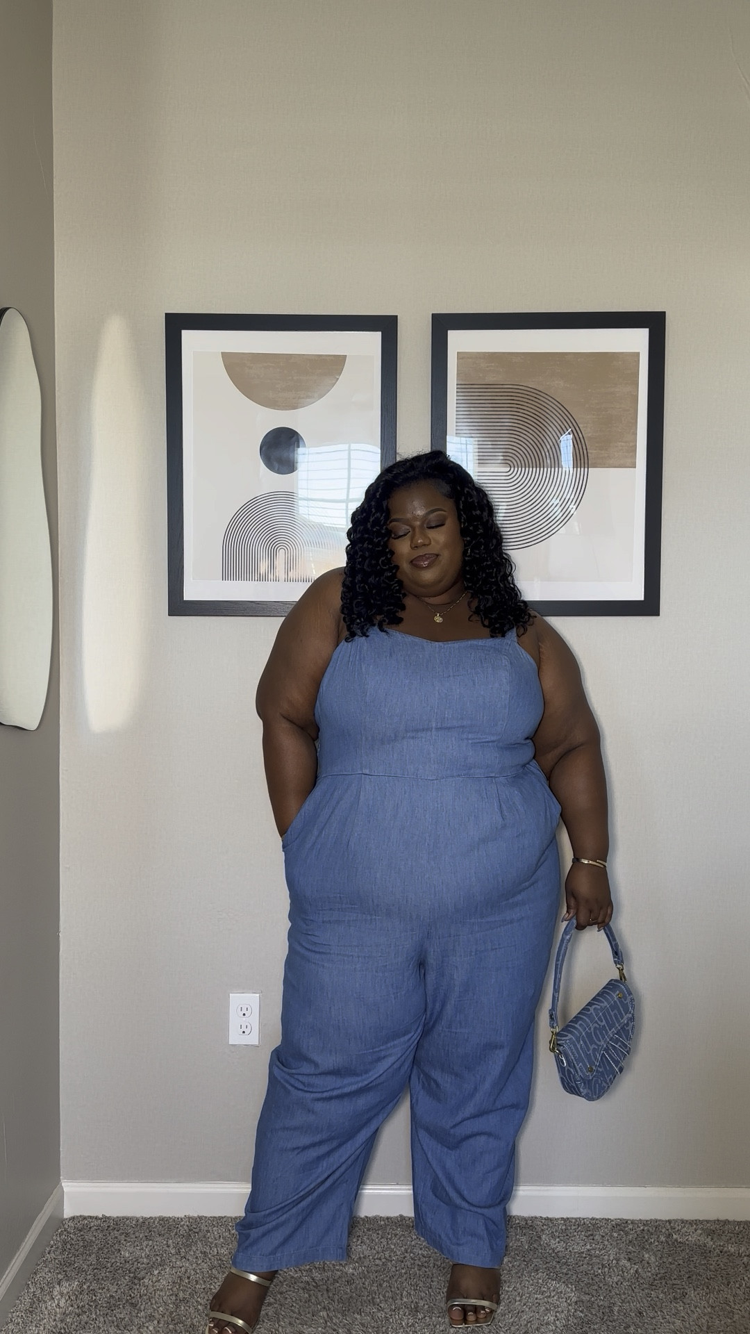 Summer outfit inspo for the girls who want a little bit more of a dressier look(hence the heels) jumpsuit is in a 3x (loosens up after wearing for awhile)

#LTKPlusSize #LTKStyleTip