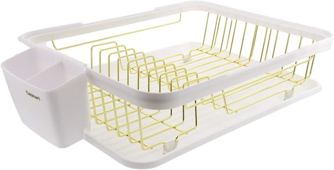 Cuisinart Wire Dish Drying Rack with Drain Board, Set includes Wire Dish Drying Rack, Utensil Cad... | Amazon (US)