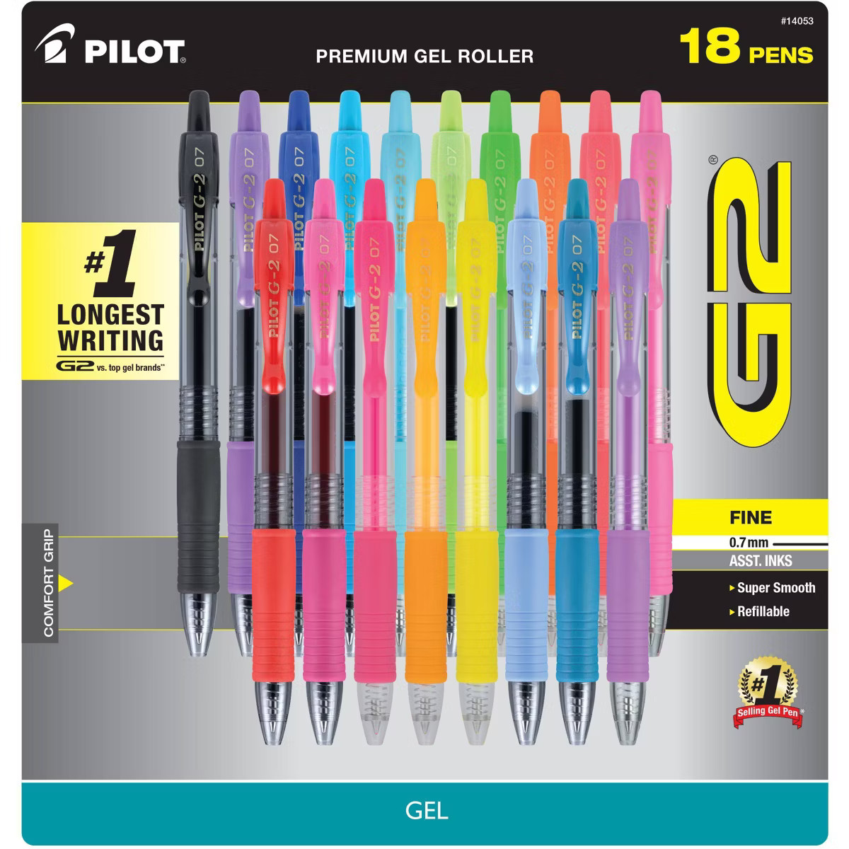 Pilot 18ct G2 Gel Pens Fine Point 0.7mm Assorted Inks | Target