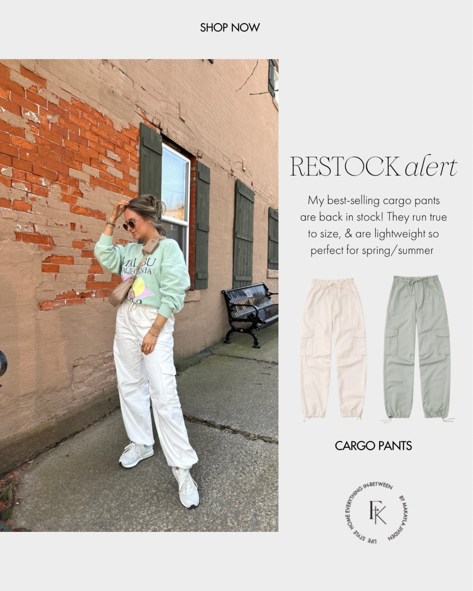 Restock alert!!! My fave cargos (have been a best-seller for a while!) are finally RESTOCKED 👏🏼 all sizes are available! This is the size medium and they’re the best!!! 

Abercrombie, trending, cargo pants, best selling pants, summer bottoms 

#LTKunder100 #LTKFind #LTKSeasonal