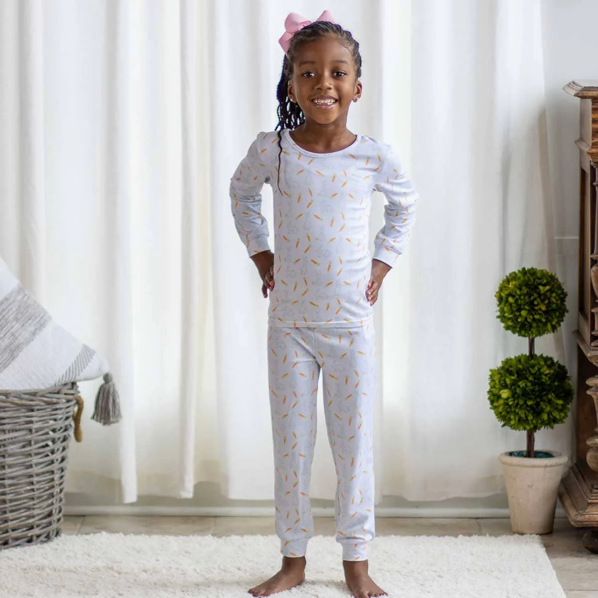 Bunny Love Long Sleeve Pajamas | Persnickety