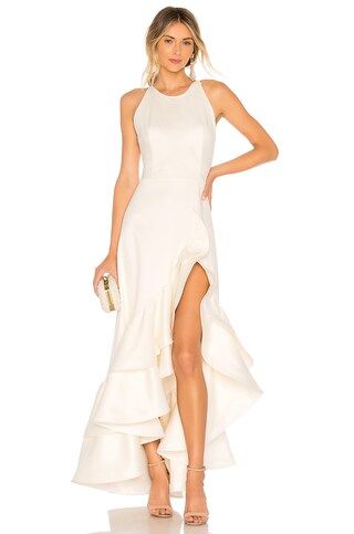 Bronx and Banco Paros Gown in White from Revolve.com | Revolve Clothing (Global)