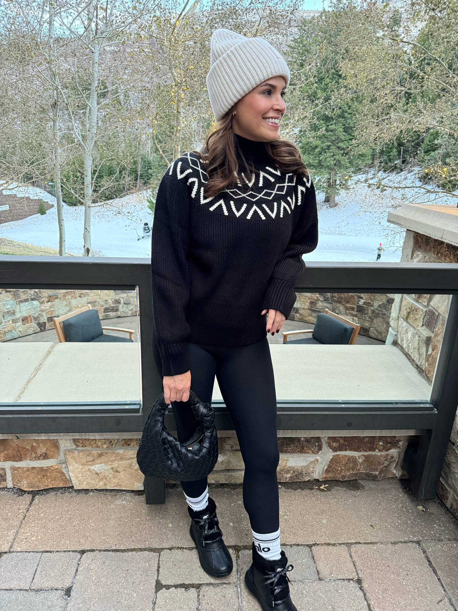 Snow trip outfit! This sweater is so warm and runs tts! 

#LTKShoeCrush #LTKSeasonal #LTKOver40