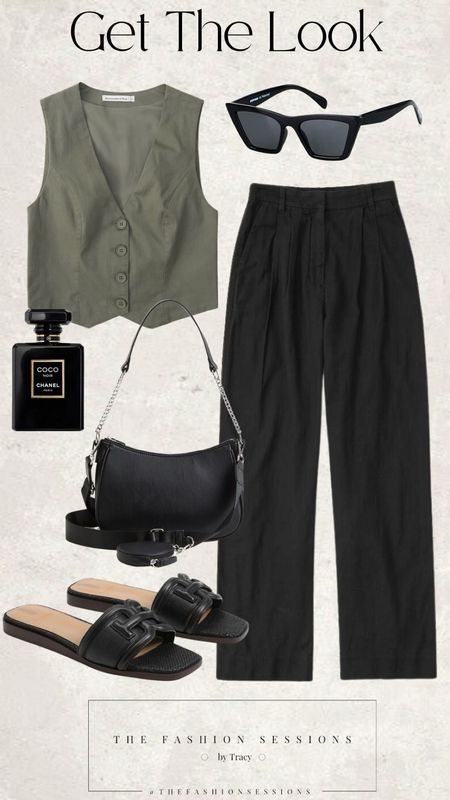 Summer Outfit | Tailored Vest | Linen Pant | Shoulder Bag | 

#LTKstyletip #LTKFind