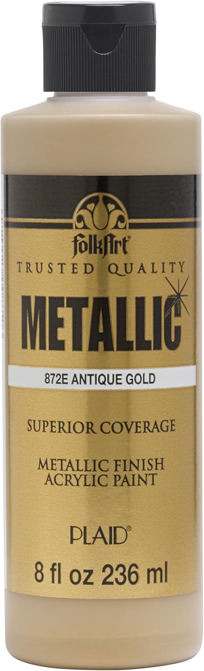 FolkArt Paint, 8 oz, Metallic Antique Gold | Amazon (US)
