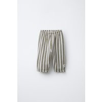 Zara - Baggyhose Mit Streifen Und Etikett - Beige - Unisex | Zara DE