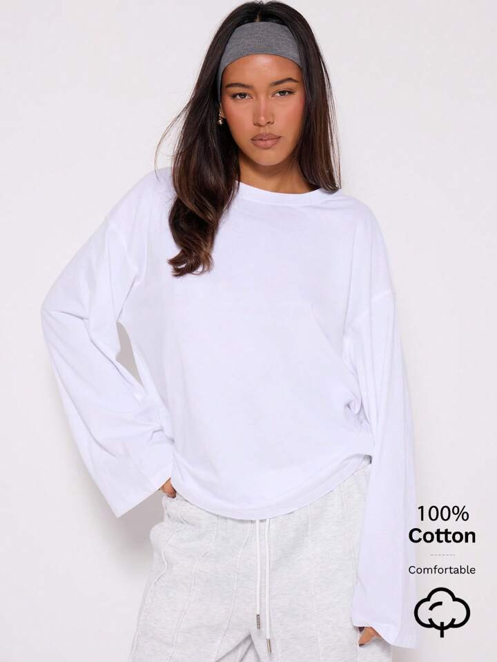 MUSERA Loose Long Sleeve Top Casual Summer Spring Vacation Capsule Wardrobe Everyday | SHEIN