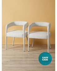 2pk 29in Carrie Upholstered Cantilever Dining Chairs | HomeGoods