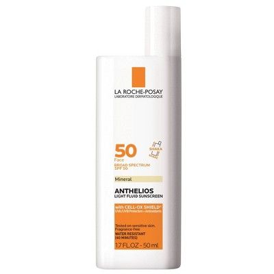 La Roche Posay Anthelios Ultra-Light Fluid Mineral Face Sunscreen with Zinc Oxide – SPF 50 - 1.7 fl oz | Target