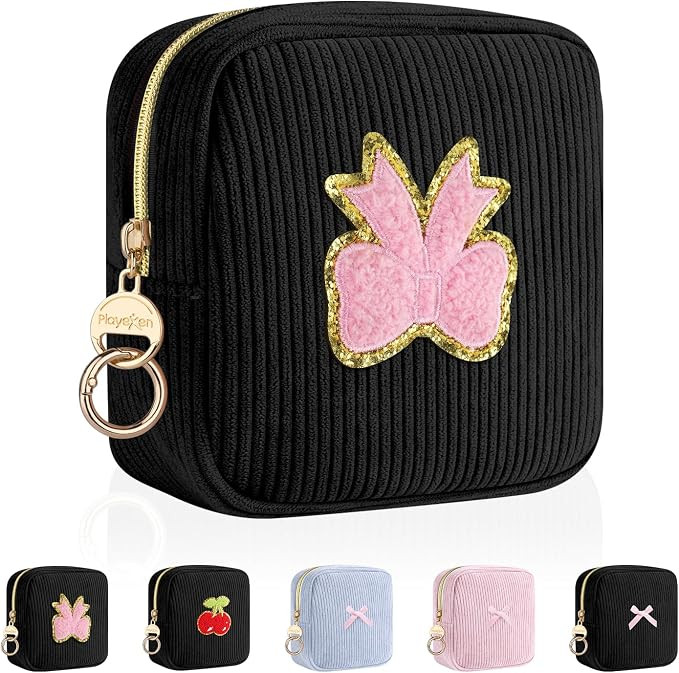 Period Bag for Teen Girls, Corduroy Sanitary Napkin Storage Bag, Menstrual Pad Pouches Tampon Hol... | Amazon (US)