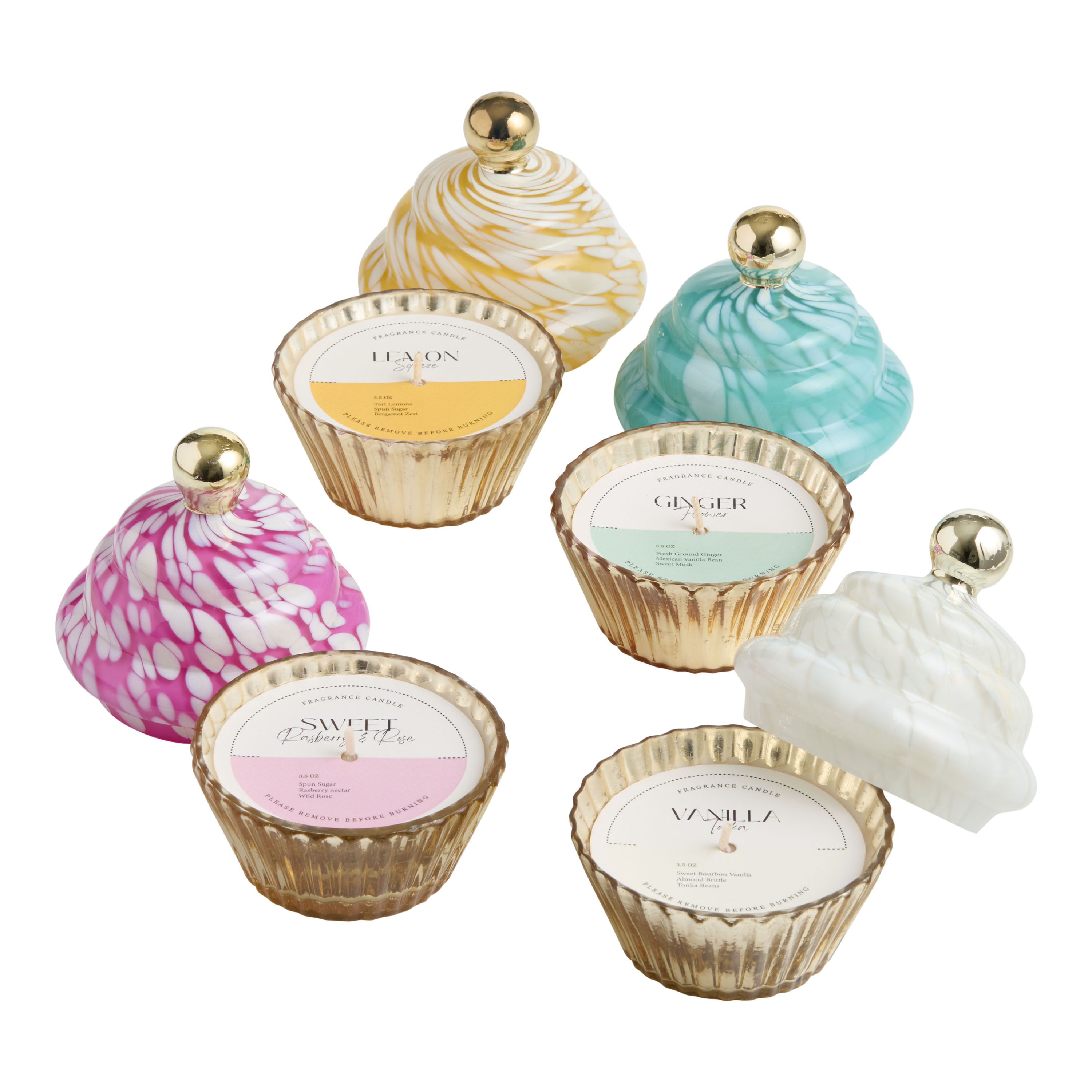 Mercury Glass Cupcake Scented Candle | World Market