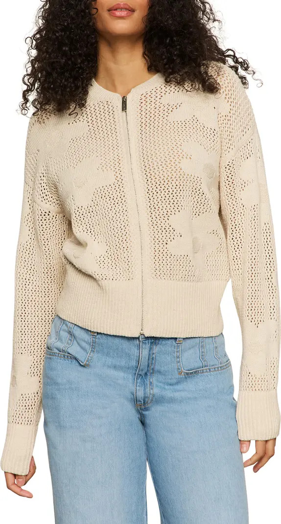 Flower Pop Open Stitch Jacket | Nordstrom