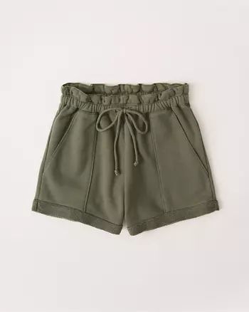 Knit Paperbag Shorts | Abercrombie & Fitch (US)