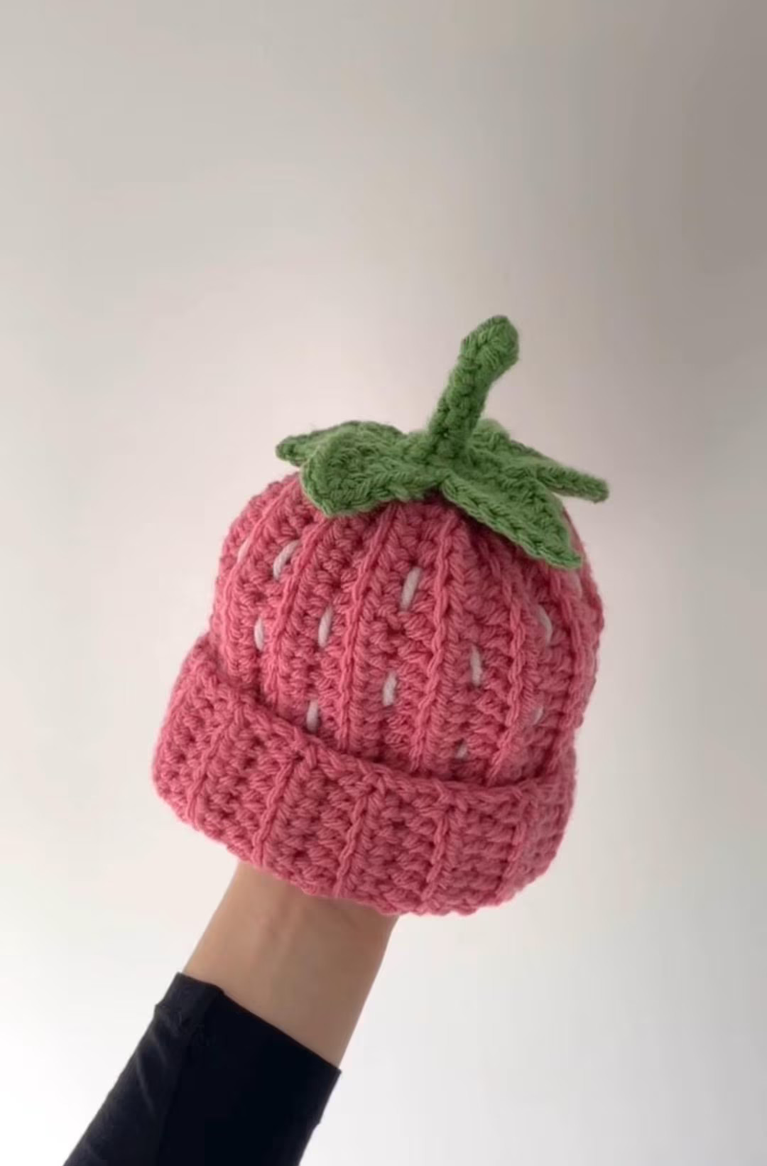 Crochet Strawberry Hat, Occasion Hat, Knitted Fruit Hat, Baby Strawberry Hat, Strawberry Beanie -... | Etsy (US)
