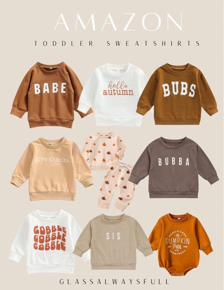 Amazon toddler sweatshirts, fall sweatshirts, thanksgiving sweatshirt, brother and sister, kids sweatshirts, kids clothes, toddler clothes. Callie Glass


#LTKSeasonal #LTKbaby #LTKkids