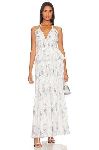 LoveShackFancy Briar Dress in Misty Sea from Revolve.com | Revolve Clothing (Global)