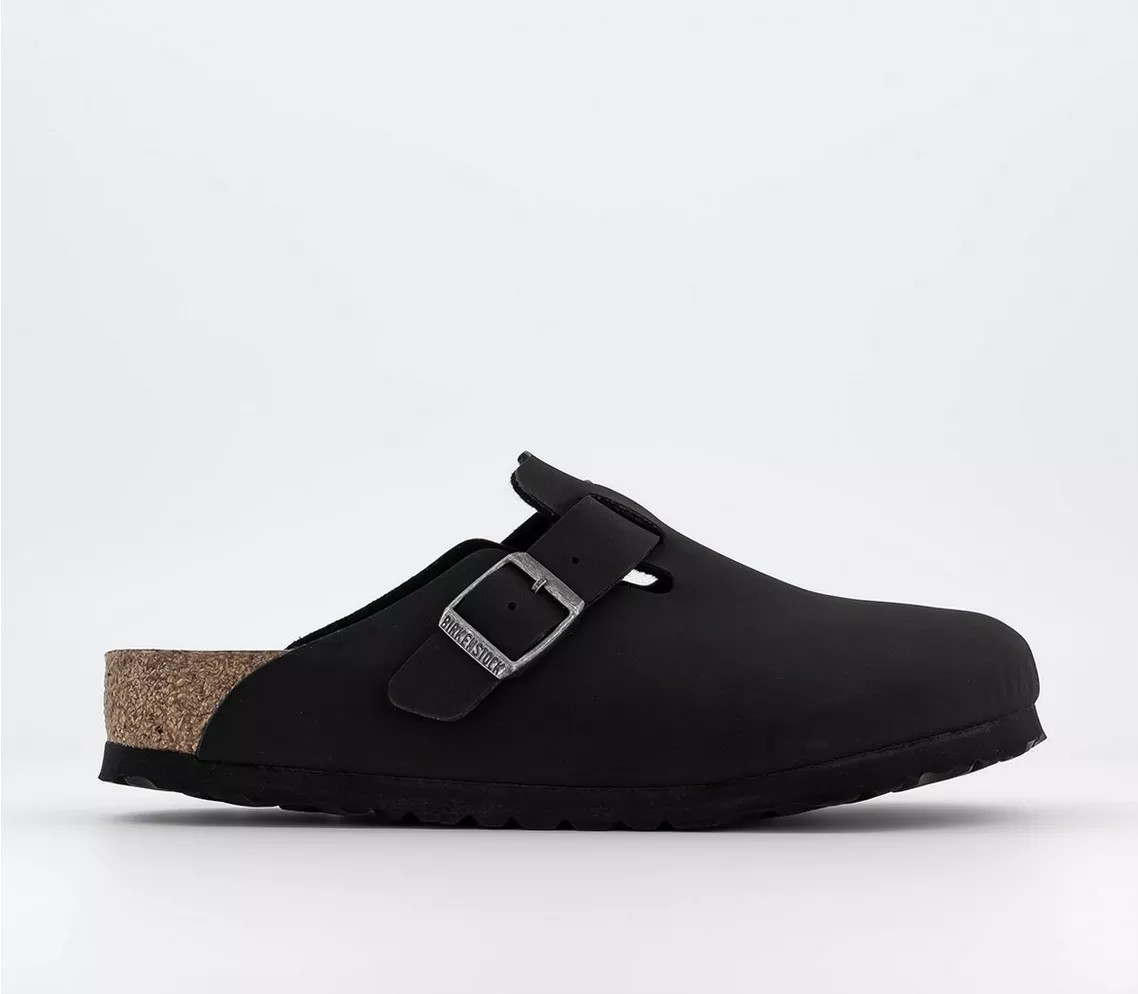 BIRKENSTOCK
								Boston Clogs
								Earthy Vegan Black R | OFFICE London (UK)