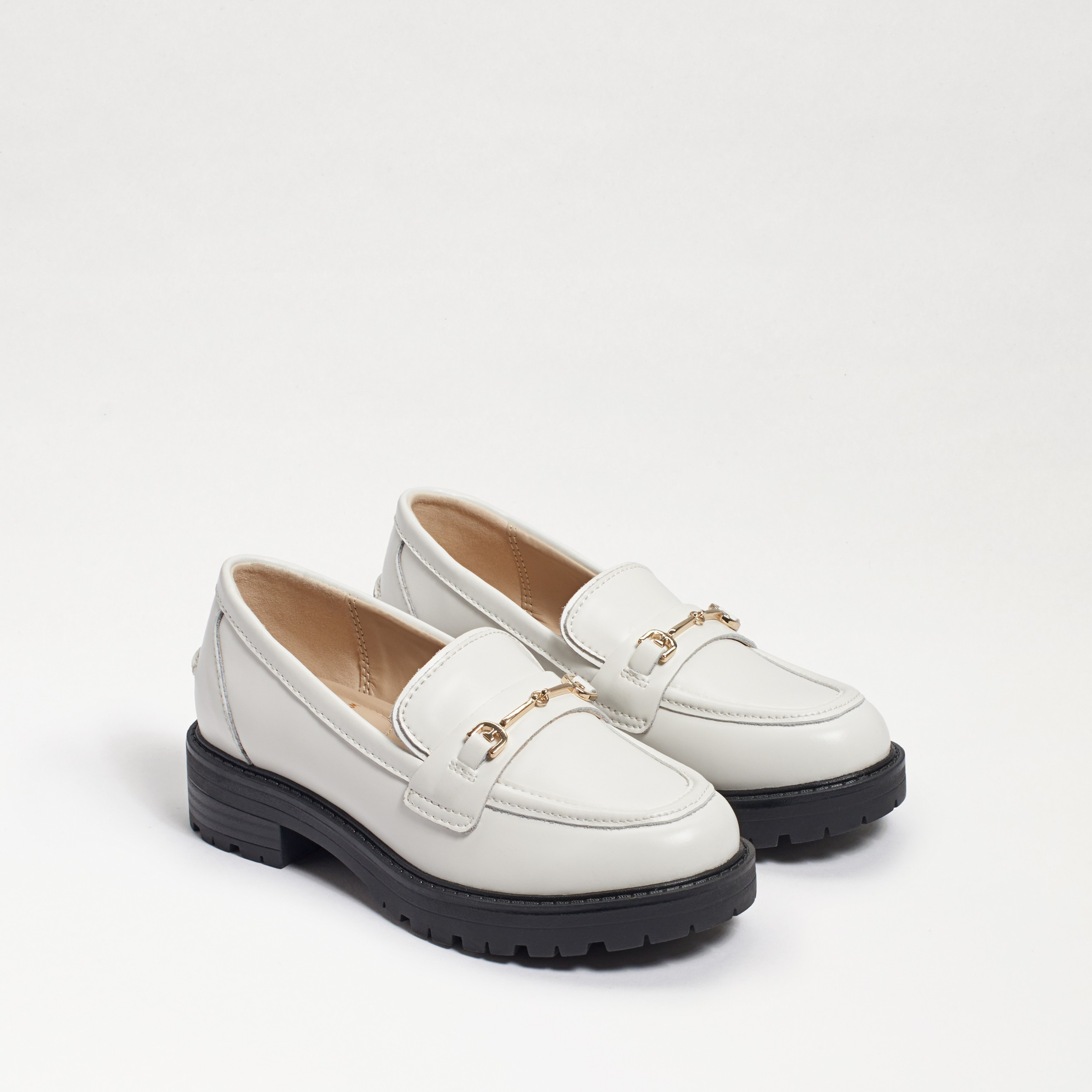 Sam Edelman Tully Kids Loafer Bright White Box Leather 4.0 | Sam Edelman