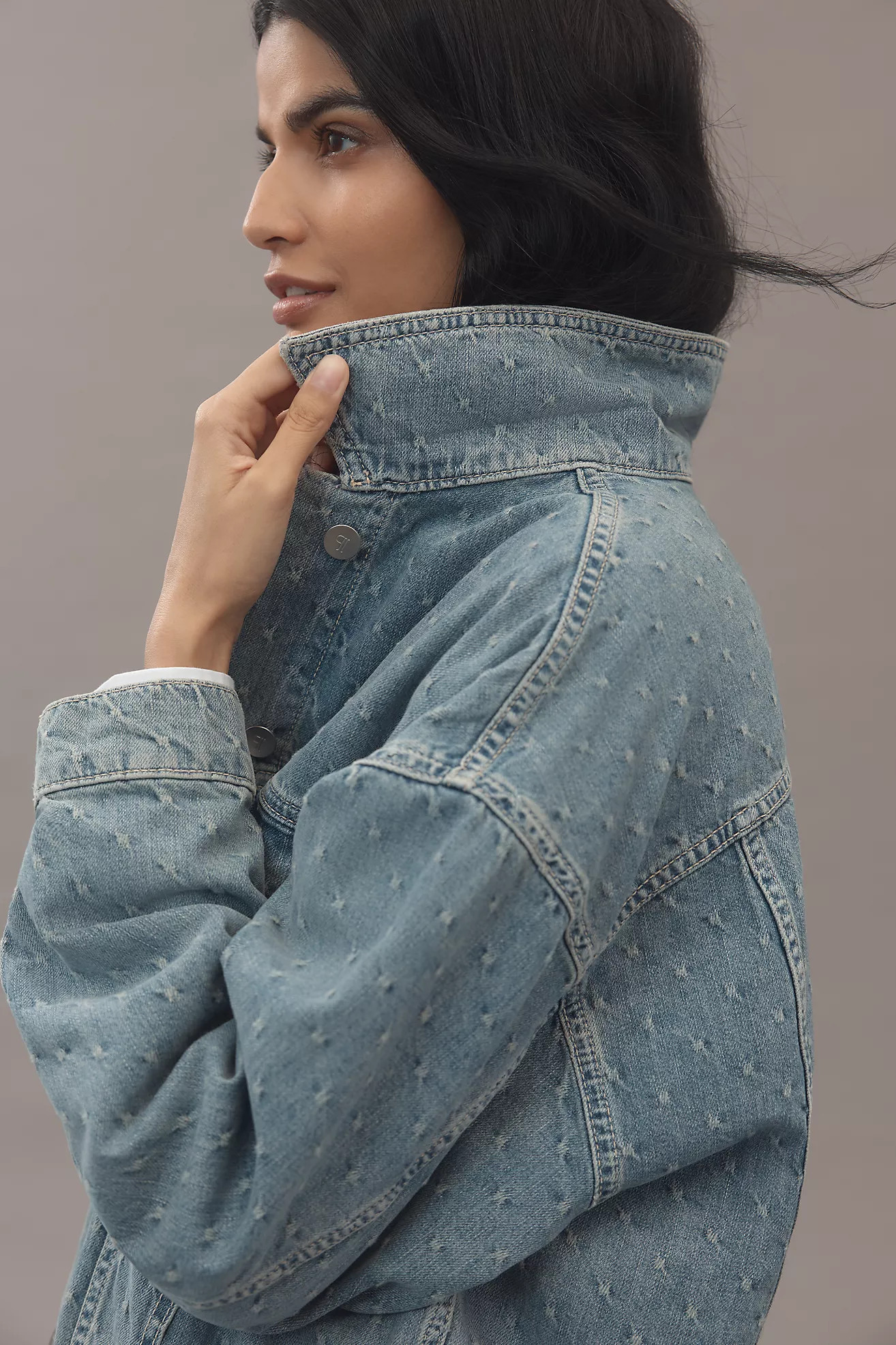 The Weston Denim Boyfriend Jacket by Pilcro | Anthropologie (US)