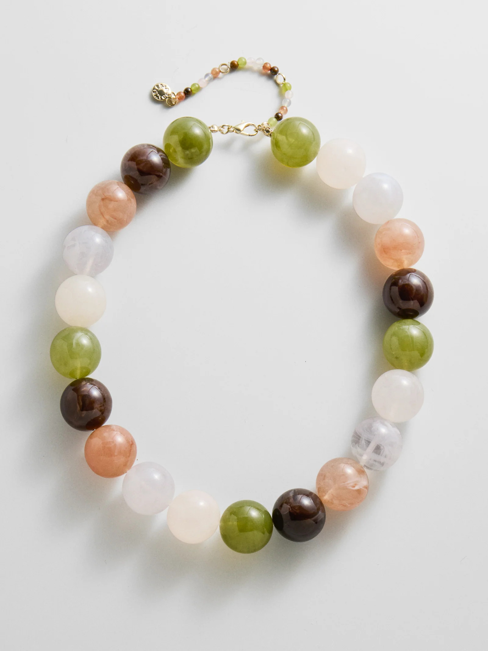Jane Beaded Necklace - Earth Tones | BaubleBar