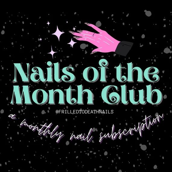 Nails of the Month Club  FRILLED TO DEATH Nails Monthly | Etsy | Etsy (US)