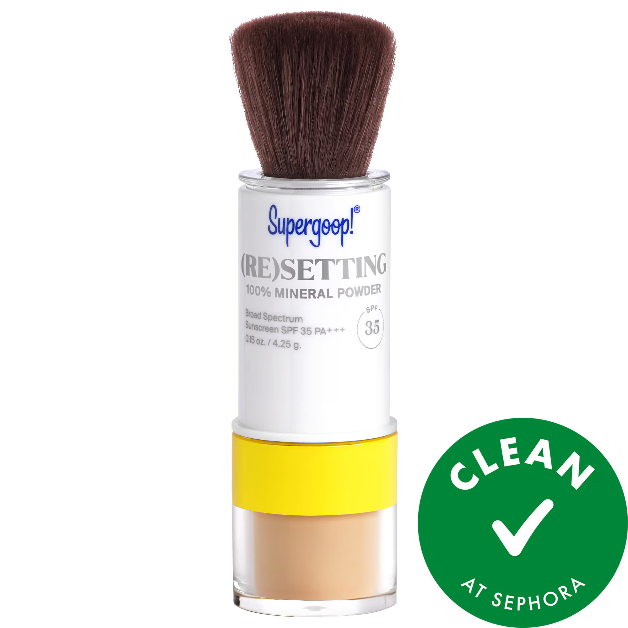 Supergoop! 100% Mineral (Re)setting Powder Face Sunscreen SPF 35 Medium 0.15 oz/ 4.25 g | Sephora (US)