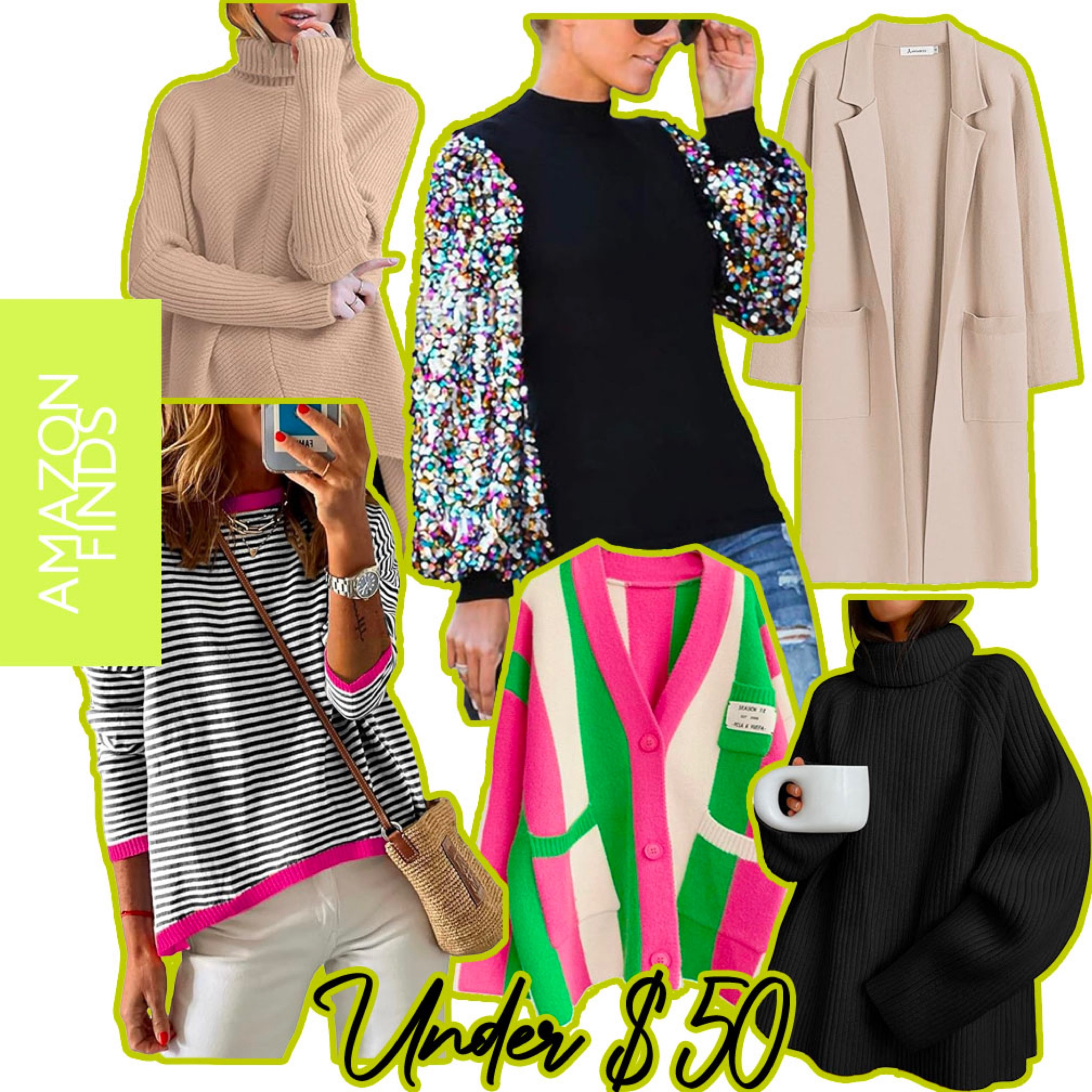 Amazon finds all under $50! These come in a range of fabulous colors and will be perfect to throw on for your holiday season!

#LTKstyletip #LTKfindsunder50 #LTKHoliday