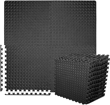 BEAUTYOVO Puzzle Exercise Mat with 12/24 Tiles Interlocking Foam Gym Mats, 24'' x 24'' EVA Foam F... | Amazon (US)