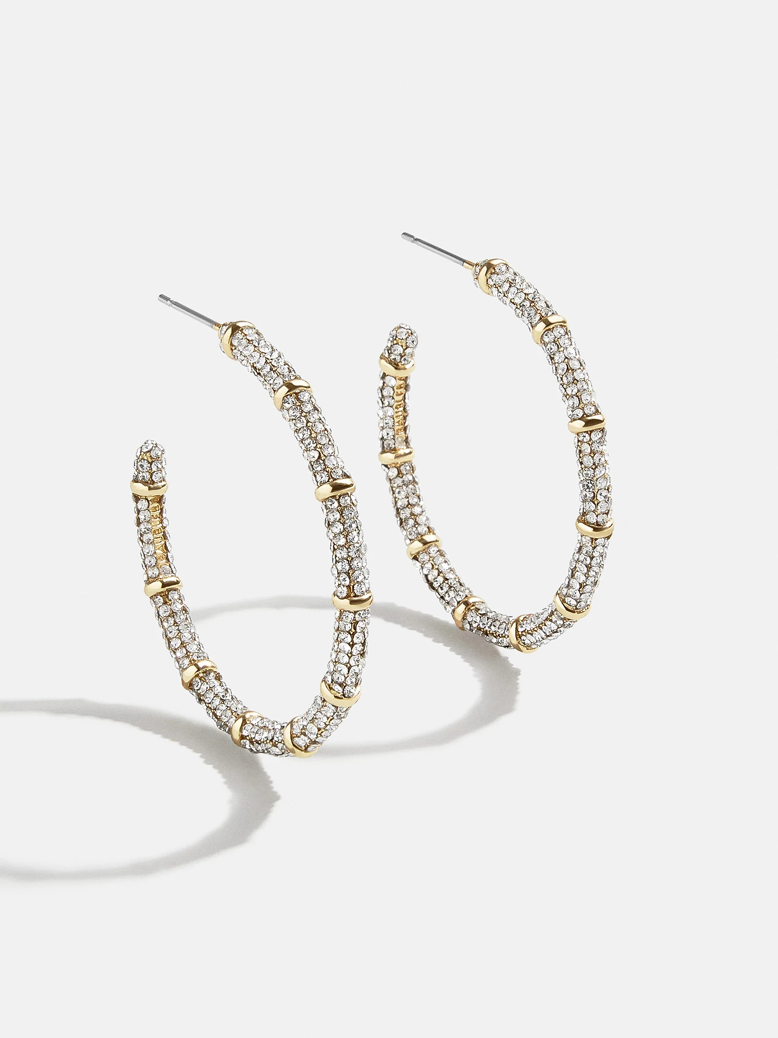 Clarissa Earrings - Clear/Gold | BaubleBar (US)