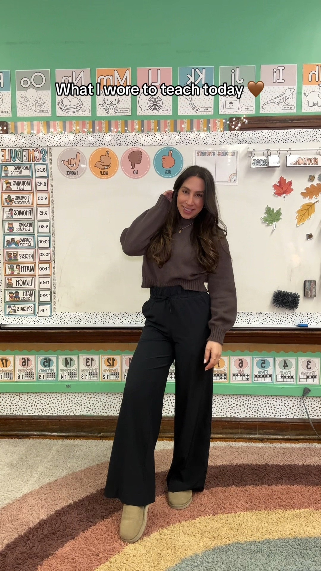 Sweater: S, Pants: XS

#LTKActive #LTKItBag #LTKWorkwear