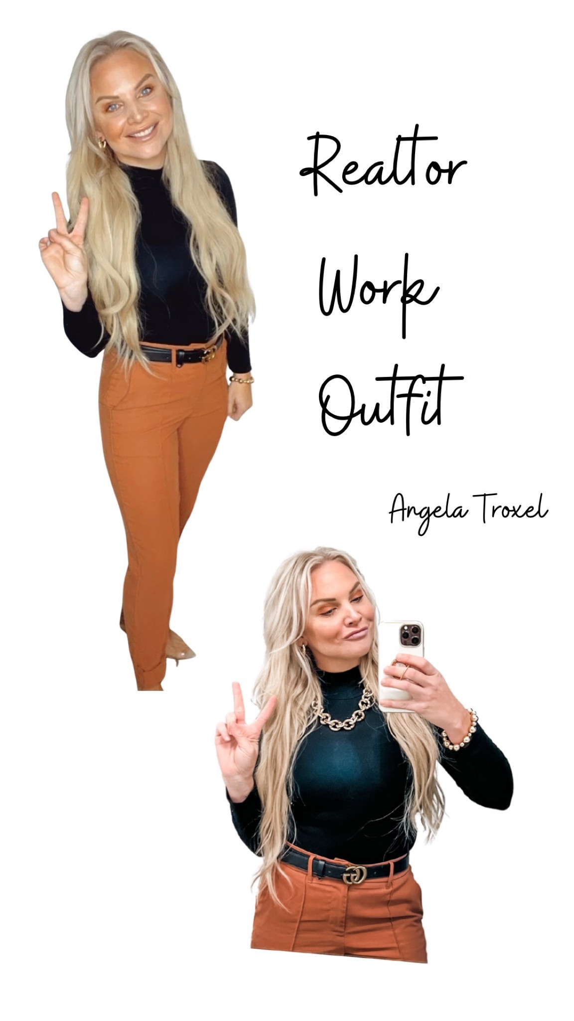 Work outfit! My favorite work pants. Target work outfit. Black Amazon turtle neck body suit, gold jewelry. 

#LTKsalealert #LTKstyletip #LTKunder50
