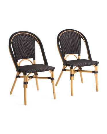 Set Of 2 Indoor Outdoor Bistro Chairs | Marshalls