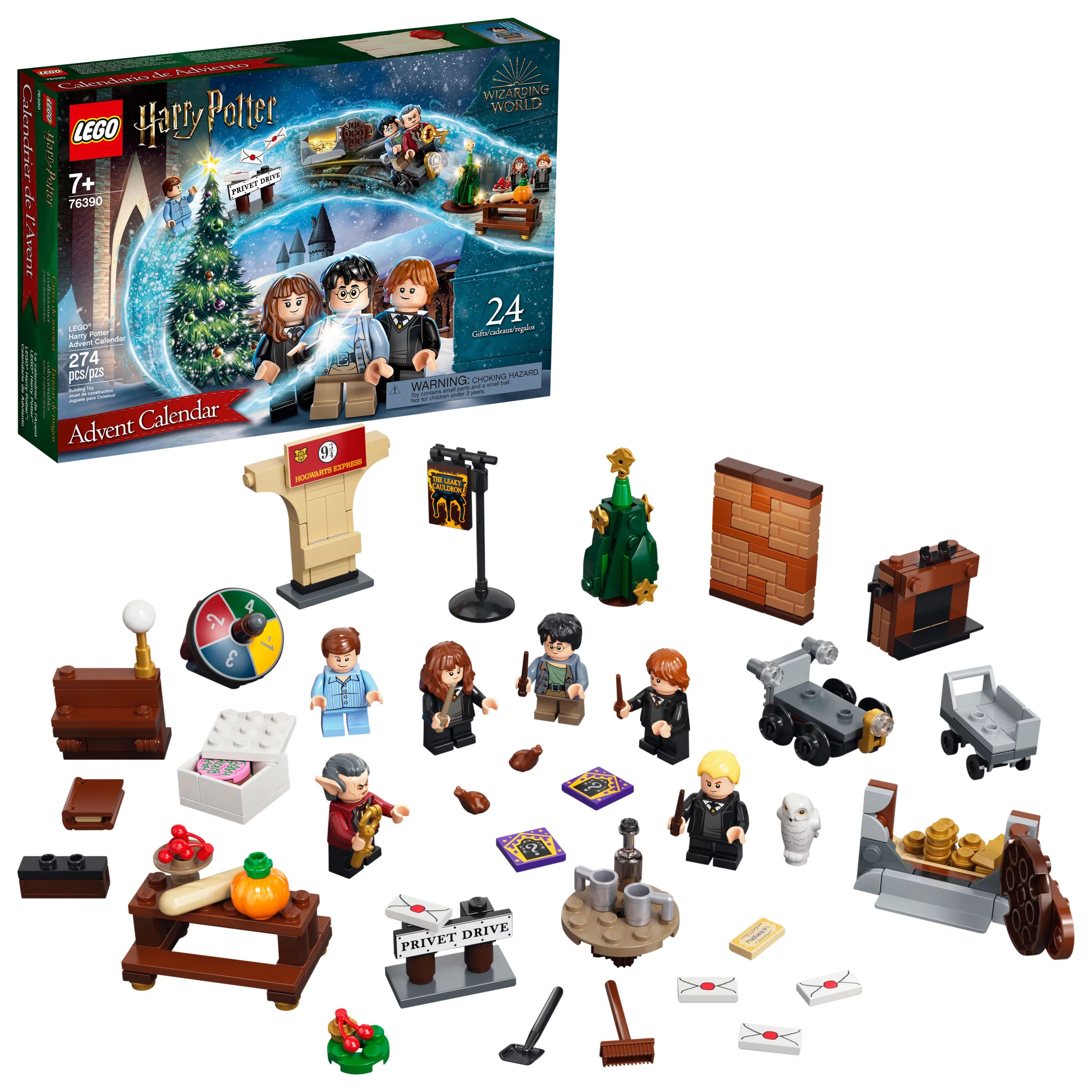 LEGO Harry Potter Advent Calendar 76390 Christmas Gift for Kids (274 Pieces) - Walmart.com | Walmart (US)