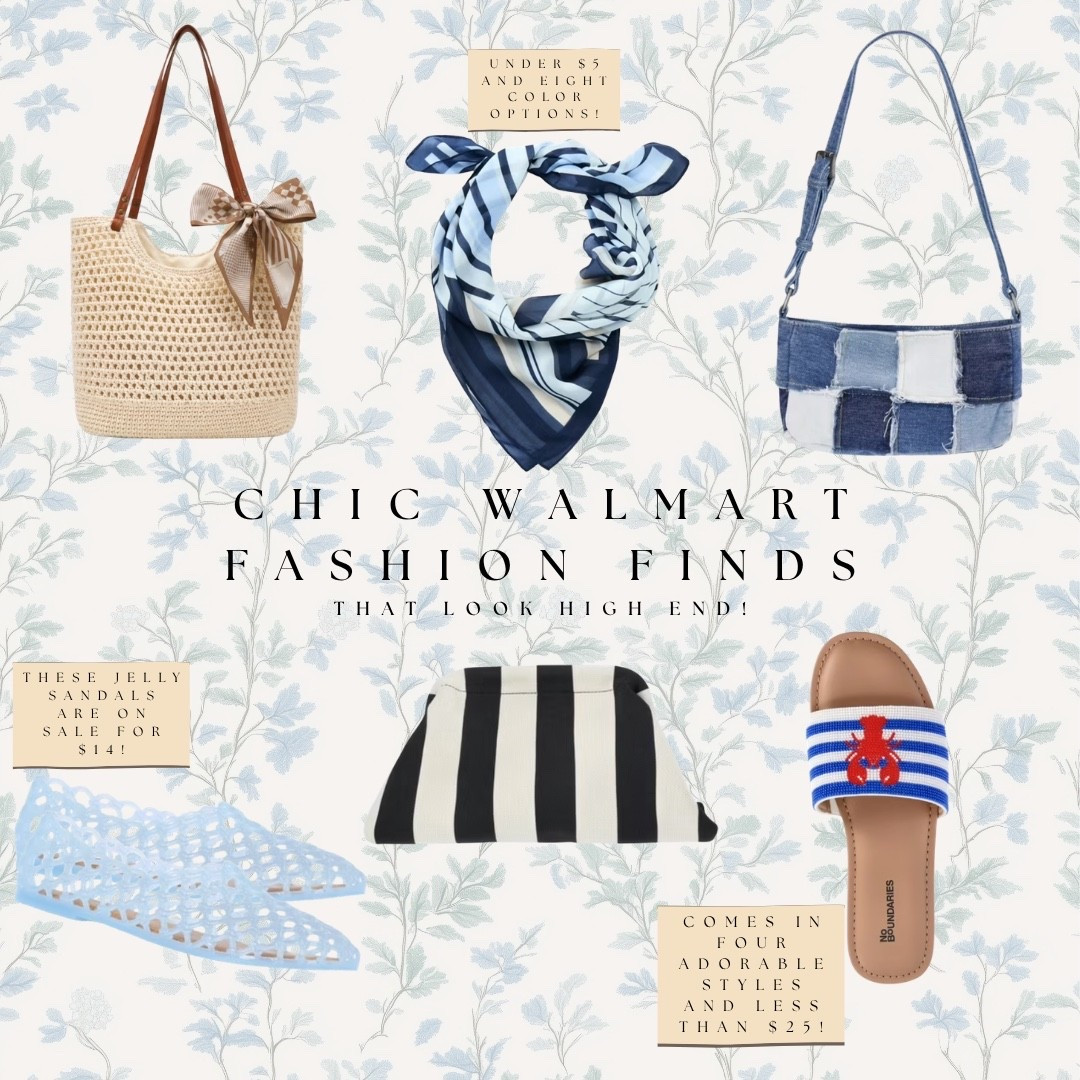 Walmart finds that look seriously high end 👀 The silk scarf is under $5 in eight colors, the jelly mules are on sale for $14, and the lobster beaded slides come in four adorable styles for less than $25 — nobody will guess these are from Walmart. All linked!

#LTKdayinmylife #LTKgrwm #LTKootd