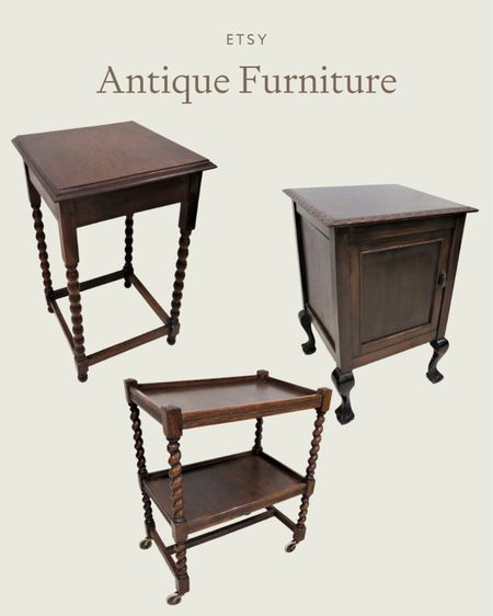 Beautiful antique furniture from Etsy #homedecor #interiordesign #wooden #sidetable #drinks #livingroom #diningroom #bedroom #trolley #vintage #englishoak 

#LTKhome