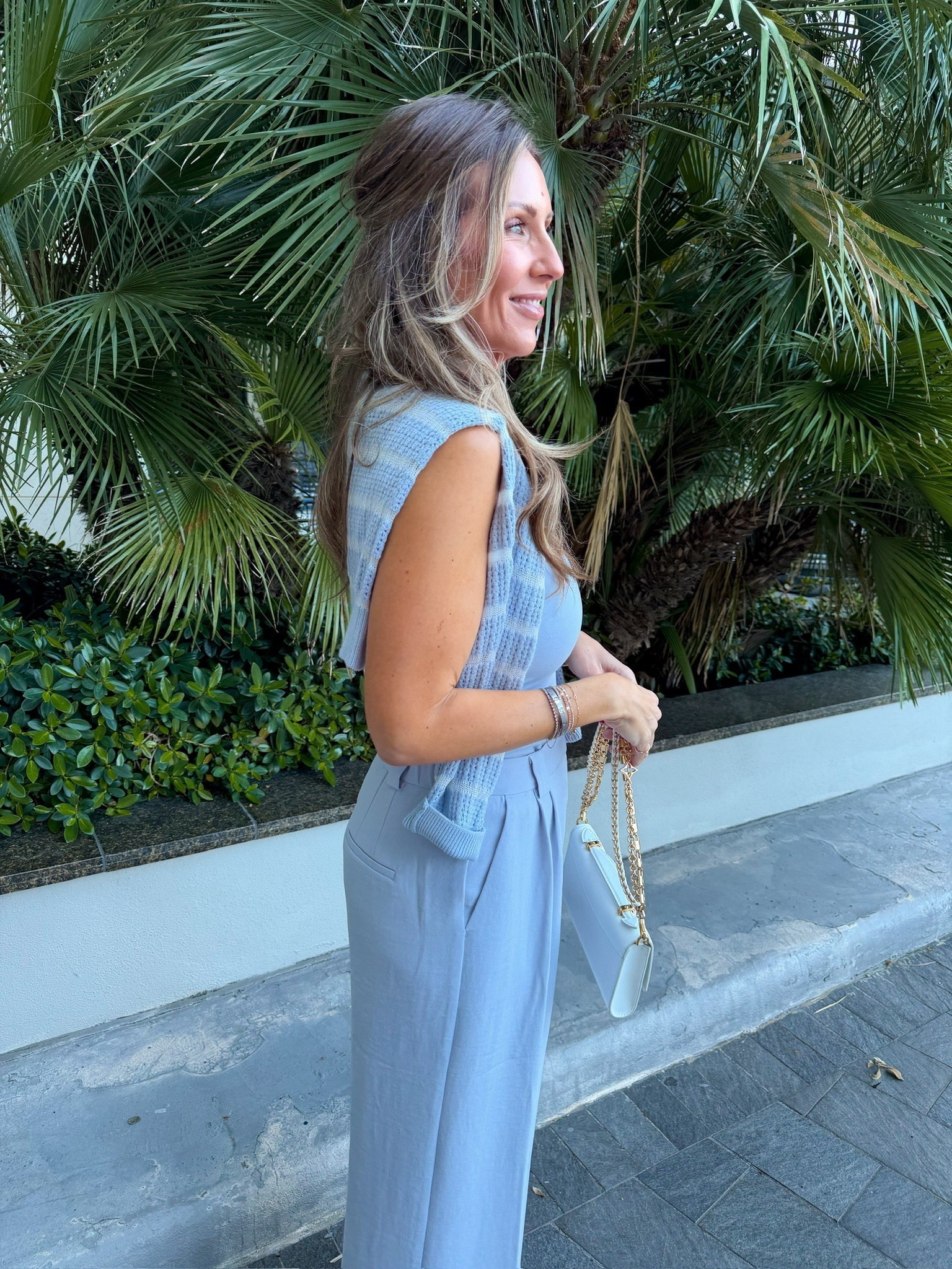 @Express this light blue color is so pretty! Early spring outfit, spring workwear, spring office outfit, teacher outfit, themominstyle 
Pants are TTS 

#LTKdayinmylife #LTKootd #LTKmomlife