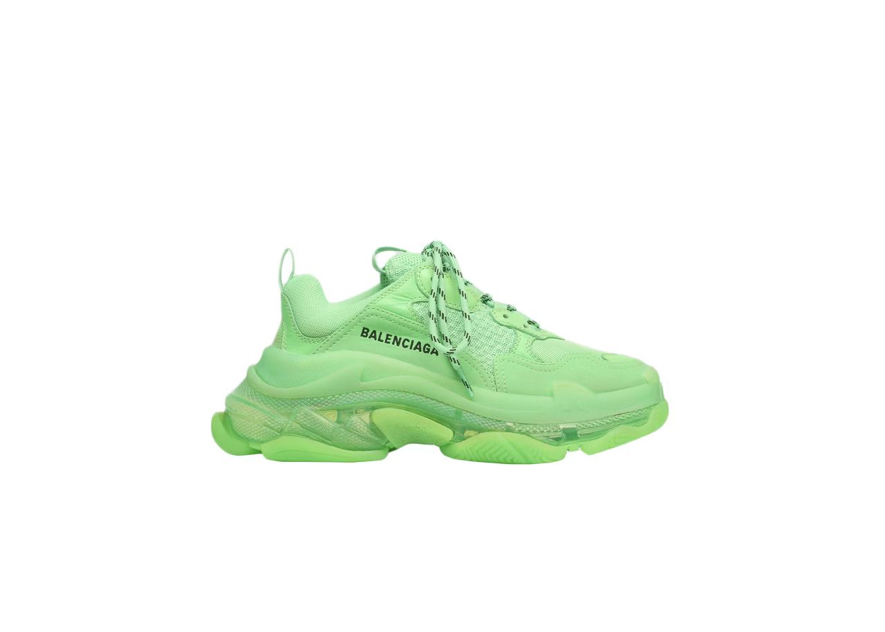 Balenciaga Triple S Soft Neon Green Clear Sole (W) | StockX