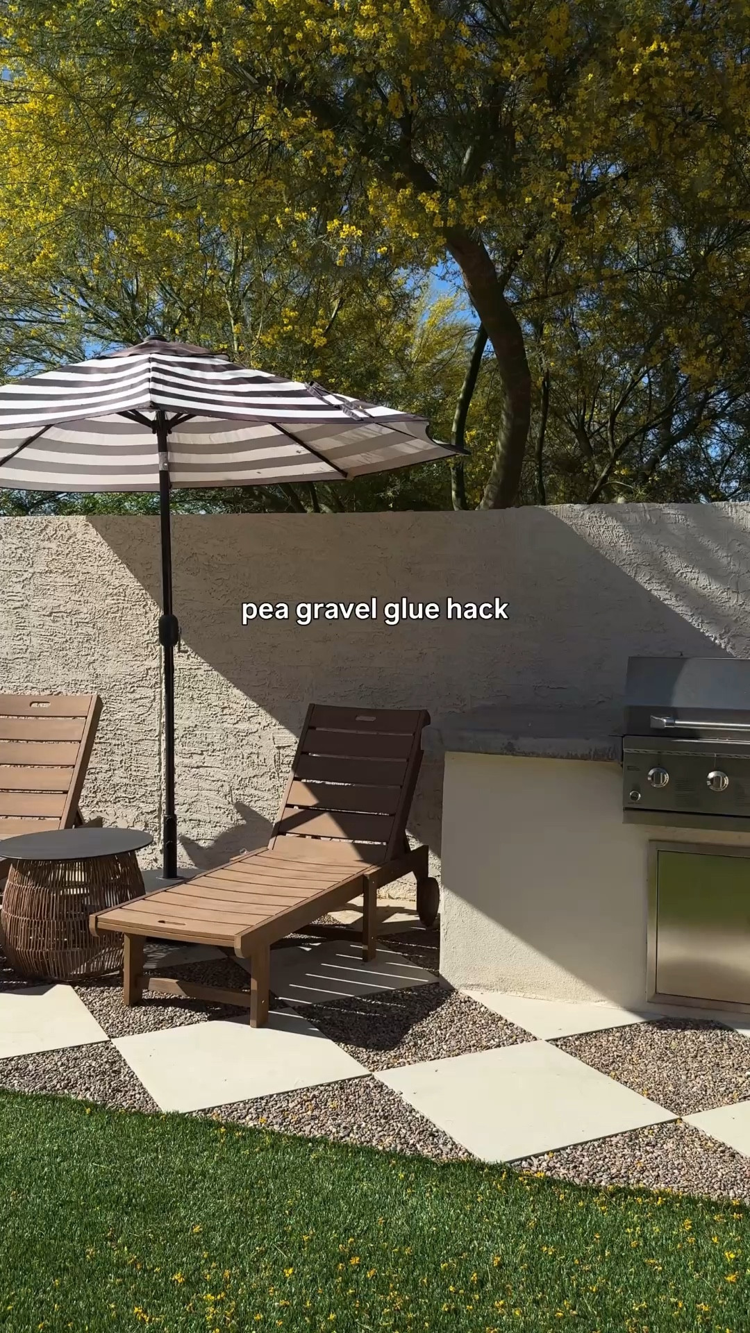 This mulch glue is the secret to keeping our pea gravel locked in place! Just spray over the gravel and once it dries it’s rock solid! You can walk on it or place furniture without worrying about the gravel moving. 


#LTKHome