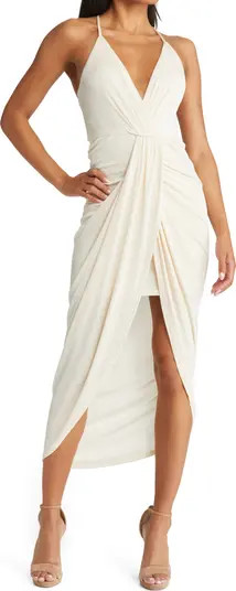 Lulus Dreamy Date Surplice V-Neck Midi Dress | Nordstrom | Nordstrom