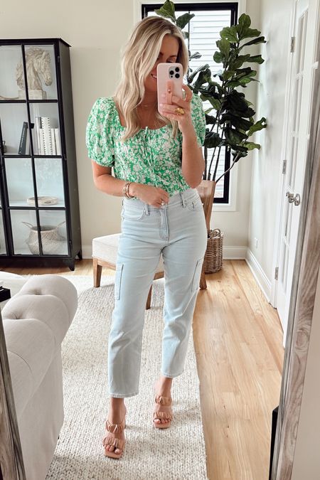 Target top: s
Jeans 40% off, love the flat pocket on the leg: TTS
Amazon sandals: sooo comfy TTS & on sale.

Spring outfits. Spring style. Date night. Amazing fashion. Target style. 

#LTKstyletip #LTKsalealert #LTKunder50