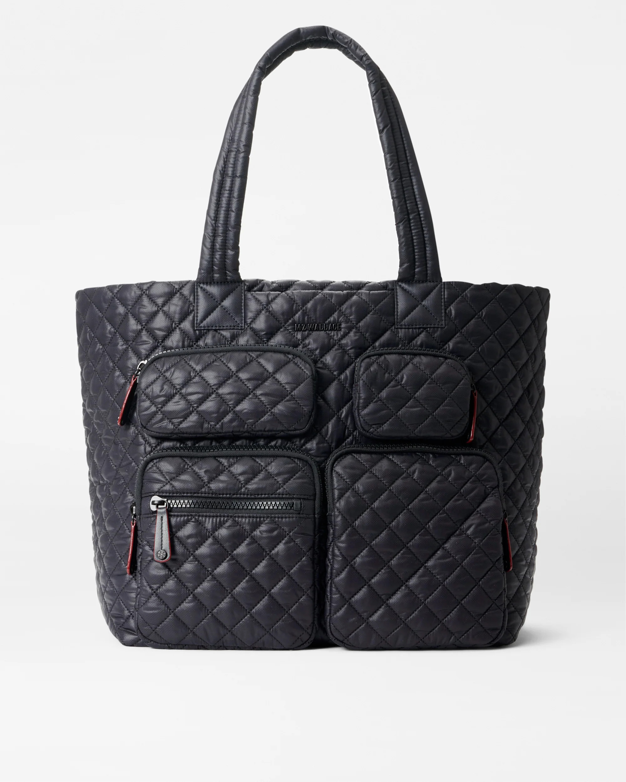 Large Metro Quilted Travel Tote Bag in Black| MZ Wallace | MZ Wallace